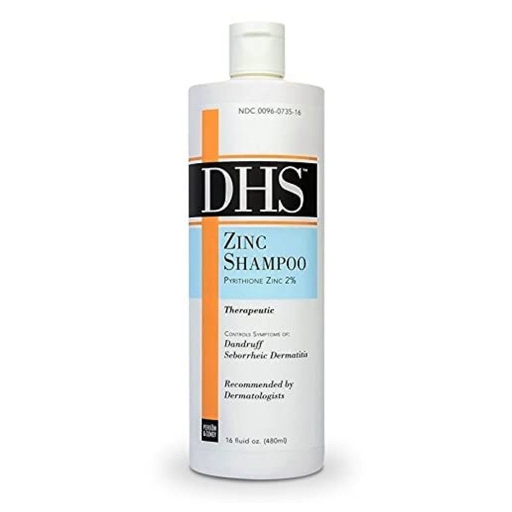 DHS Zinc Hair Shampoo Controls Dandruff, 16 Oz